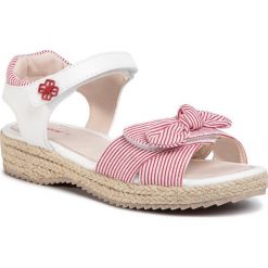 Espadryle MAYORAL - 45181 Rojo 63. Czerwone sandały dziewczęce Mayoral, ze skóry ekologicznej, bez zapięcia. W wyprzedaży za 139,00 zł.