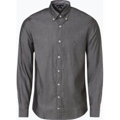 Tommy Hilfiger - Koszula męska, zielony. Szare koszule męskie na spinki marki TOMMY HILFIGER, l, z bawełny, button down, z długim rękawem. Za 349,95 zł.