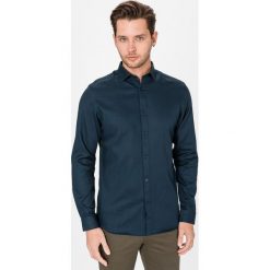 Jack & Jones Smith Koszula Niebieski. Niebieskie koszule męskie Jack & Jones, xxl, bez wzorów, z bawełny, bez kołnierzyka, z długim rękawem. Za 219,95 zł.