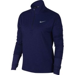 Bluza Nike Element Half-Zip Top W Granatowa. Niebieskie bluzy damskie marki Nike, bez wzorów, z materiału, z długim rękawem, długie, bez kaptura, do biegania, dri-fit (nike). Za 149,99 zł.