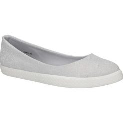 Baleriny błyszczące Casu L09620. Szare baleriny damskie Casu, bez wzorów, bez obcasa. Za 39,99 zł.