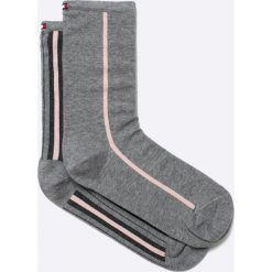 Tommy Hilfiger - Skarpetki (2-pack). Szare skarpetki damskie TOMMY HILFIGER, z bawełny. W wyprzedaży za 34,90 zł.