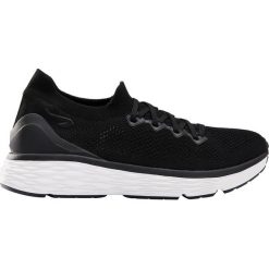 Buty do biegania CONFORT KNIT. Czarne buty sportowe damskie KALENJI, bez wzorów, z poliesteru, do biegania. Za 199,99 zł.