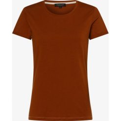 Marie Lund - T-shirt damski, brązowy. Pomarańczowe t-shirty damskie Marie Lund, xs, bez wzorów, z bawełny, bez kołnierzyka. Za 89,95 zł.