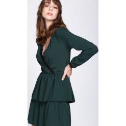 Ciemnozielona Sukienka Deep Love. Zielone sukienki hiszpanki Born2be, s, wizytowe. Za 79,99 zł.