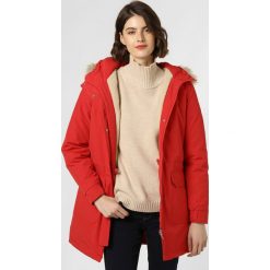 Calvin Klein Jeans - Płaszcz puchowy damski, czerwony. Czerwone płaszcze damskie s, z jeansu. Za 999,95 zł.