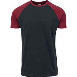 T-shirty męskie: Urban Classics Raglan Contrast Tee T-Shirt czarny/burgund