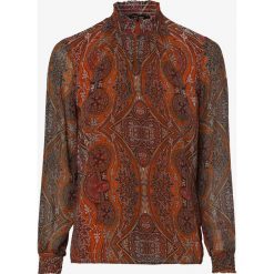 More & More - Bluzka damska, pomarańczowy. Pomarańczowe bluzki damskie More & More, z nadrukiem, bez kołnierzyka, bez rękawów. Za 299,95 zł.