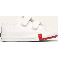 Converse - Tenisówki dziecięce. Białe trampki chłopięce Converse, bez wzorów, z gumy, bez zapięcia. Za 179,90 zł.