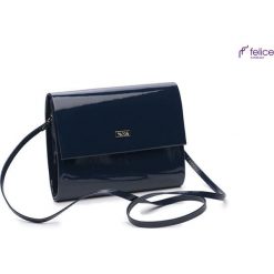 Granatowa damska kopertówka Felice KIMBERLY. Kopertówki damskie Felice, na co dzień, w paski, eleganckie, małe, bez dodatków. Za 59,90 zł.