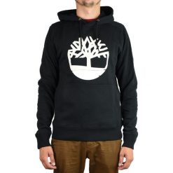 Timberland Core Logo PO Hoodie TB0A1ZKY-001. Czarne bluzy męskie Timberland, xl, bez wzorów, bez kołnierzyka, bez rękawów, bez kaptura. W wyprzedaży za 289,99 zł.