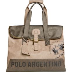 Torba LA MARTINA AURELIO. Brązowe torby męskie skórzane La Martina, w paski, ze skóry ekologicznej, retro, przez ramię, małe. Za 1230,00 zł.