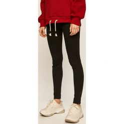 Answear - Legginsy. Czarne spodnie damskie ANSWEAR, s, z elastanu, z podwyższonym stanem. Za 89,90 zł.