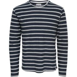 Bluza z okrągłym dekoltem. Szare bluzy męskie rozpinane marki Only & Sons, l, z bawełny, z długim rękawem, długie. Za 88,16 zł.