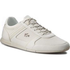 Sneakersy LACOSTE - Menerva 318 2 Cam 7-36CAM005318C Off Wht/Off Wht. Brązowe sneakersy męskie Lacoste, na co dzień, bez wzorów, ze skóry, bez zapięcia. W wyprzedaży za 369,00 zł.