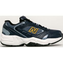 New Balance - Buty WX452SW. Niebieskie buty sportowe damskie New Balance, bez wzorów, ze skóry, sportowe. Za 369,90 zł.
