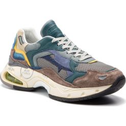 Sneakersy PREMIATA - Sharky 0007 Kolorowy. Szare sneakersy męskie marki Premiata, na co dzień, bez wzorów, ze skóry, bez zapięcia. Za 1389,00 zł.