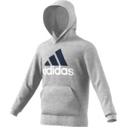 Bluza z kapturem. Szare bluzy męskie rozpinane marki adidas Performance, m, z bawełny, z długim rękawem, długie, z kapturem. Za 306,56 zł.