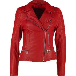 Bomberki damskie: Goosecraft PERFECTO Kurtka skórzana fire red