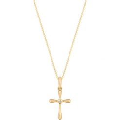 Łańcuszki męskie: Złoty Wisiorek – złoto żółte 585, Diament 0,005ct