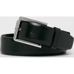 Calvin Klein - Pasek skórzany. Czarne paski męskie Calvin Klein, w paski, ze skóry. Za 259,90 zł.