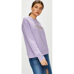 Pepe Jeans - Bluza Celi. Fioletowe bluzy damskie Pepe Jeans, s, z nadrukiem, z bawełny, bez rękawów, bez kaptura. W wyprzedaży za 199,90 zł.