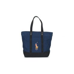 Torby shopper Polo Ralph Lauren TOTE PONY BLACK NAVY. Niebieskie torby damskie na zakupy Polo Ralph Lauren, bez wzorów, bez dodatków. Za 609,00 zł.