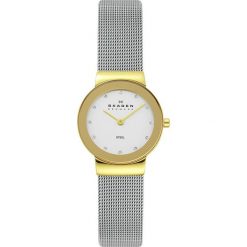 Zegarek SKAGEN - Freja 358SGSCD Silver/Steel/Gold. Szare zegarki damskie Skagen. W wyprzedaży za 379,00 zł.
