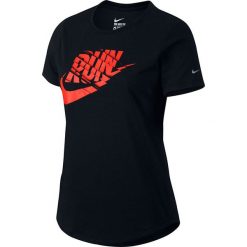 Nike Koszulka Run P Orgametric Swoosh Tee czarna r. M (776636 010). Czarne topy sportowe damskie Nike, m. Za 87,00 zł.