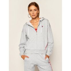 Bluza Tommy Sport Hoody Piping S10S100595. Szare bluzy sportowe damskie Tommy Sport, s, bez wzorów, bez rękawów, bez kaptura. Za 449,00 zł.