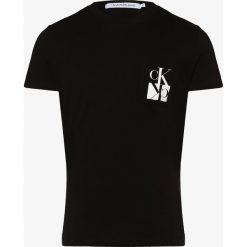 Calvin Klein Jeans - T-shirt męski, czarny. Czarne t-shirty męskie Calvin Klein Jeans, xl, z nadrukiem, z jeansu, bez kołnierzyka. Za 139,95 zł.