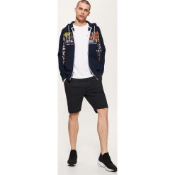 Rozpinana bluza z kapturem - Granatowy. Niebieskie bluzy męskie House, s, bez wzorów, z kapturem, bez rękawów, z kapturem. Za 139,99 zł.