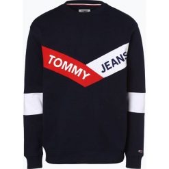 Tommy Jeans - Męska bluza nierozpinana, niebieski. Niebieskie bluzy męskie Tommy Jeans, xl, z napisami, z jeansu, bez kołnierzyka, bez rękawów, bez kaptura. Za 299,95 zł.