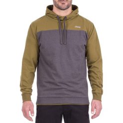 Bluzy męskie: Bluza w kolorze zielono-szarym