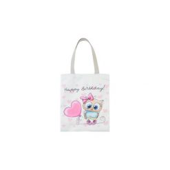 Torebka damska z printem, kolorowa na zakupy. Szare shopper bag damskie TXM, w kolorowe wzory. Za 19,99 zł.