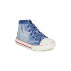 Buty Dziecko Chicco CLAMOUR. Niebieskie trampki dziewczęce marki Chicco, bez wzorów, bez zapięcia. Za 159,20 zł.