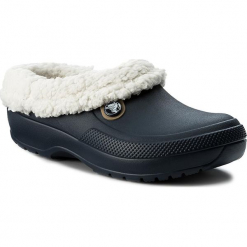 Kapcie CROCS - Classic Blitzen III Clog 204563 Navy/Oatmeal. Niebieskie kapcie męskie marki Crocs, z syntetyku. Za 219,00 zł.
