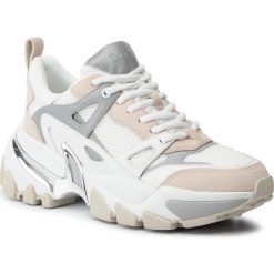 Sneakersy MICHAEL MICHAEL KORS - Penn 42F9PEFS1L Optic White. Białe półbuty męskie MICHAEL Michael Kors, na co dzień, bez wzorów, z zamszu, bez zapięcia. W wyprzedaży za 549,00 zł.