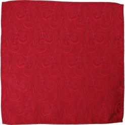 Elegancka, Męska Poszetka - ALTIES - Intensywna Czerwień POSZALTTANIA0121. Czerwone poszetki męskie Alties, z materiału, eleganckie. Za 16,90 zł.