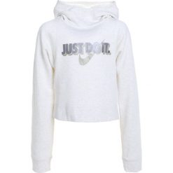 Nike Performance MODERN HOODIE CROP Bluza z kapturem light bone heather. Brązowe bluzy dziewczęce Nike Performance, z bawełny, z kapturem. Za 199,00 zł.
