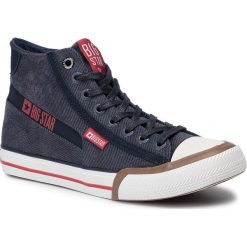 Trampki BIG STAR - EE174081 Navy. Niebieskie półbuty męskie BIG STAR, na co dzień, bez wzorów, z gumy, retro, bez zapięcia. W wyprzedaży za 139,00 zł.