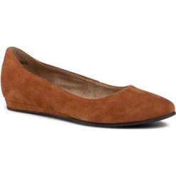 Baleriny TAMARIS - 1-22118-25 Cognac 305. Pomarańczowe baleriny damskie Tamaris, bez wzorów, ze skóry ekologicznej, klasyczne, bez obcasa, na płaskiej podeszwie, bez zapięcia. Za 219,00 zł.