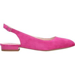Baleriny AI. Różowe baleriny damskie marki Gino Rossi, w paski, ze skóry, eleganckie. Za 249,90 zł.