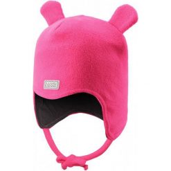 Lassie Niemowlęca Czapka Z Uszami Beanie Neon Raspberry M. Czerwone czapeczki niemowlęce marki Lassie. W wyprzedaży za 49,00 zł.