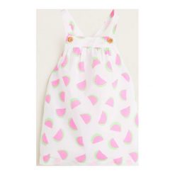 Mango Kids - Sukienka dziecięca Frutas 80-104 cm. Niebieskie sukienki dziewczęce Mango Kids, bez wzorów, z bawełny, casualowe, bez rękawów, proste. Za 79,90 zł.