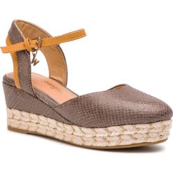 Espadryle WRANGLER - Guadalupa Bella Snake WL91591A Brown 028. Pomarańczowe espadryle damskie Wrangler, bez wzorów, ze skóry ekologicznej, bez obcasa, na obcasie. W wyprzedaży za 179,00 zł.