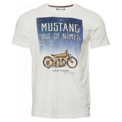 Mustang T-Shirt Męski Photoprint L Biały. Koszulki męskie Mustang. Za 128,00 zł.