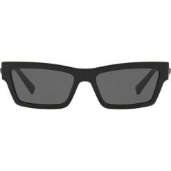 Versace - Okulary. Czarne okulary przeciwsłoneczne damskie marki VERSACE, prostokątne. W wyprzedaży za 699,90 zł.