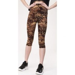 Brązowe Legginsy Set Trio. Pomarańczowe legginsy damskie Born2be, m, z aplikacjami, z dzianiny. Za 49,99 zł.