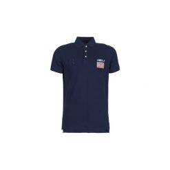Koszulki polo z krótkim rękawem Deeluxe DRISKY. Niebieskie koszulki męskie marki Deeluxe, s, bez wzorów, polo, z krótkim rękawem, krótkie. Za 129,00 zł.